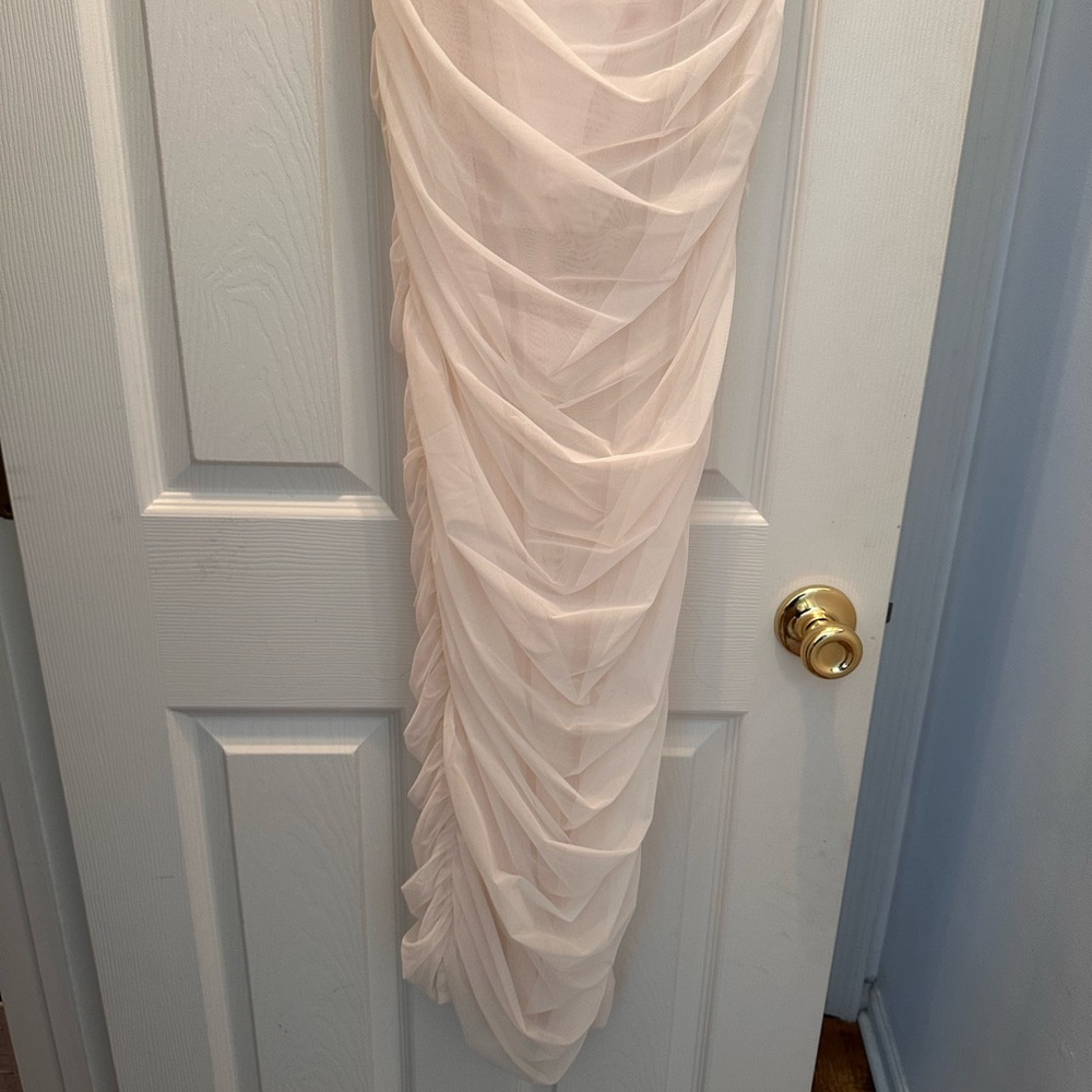 Oh Polly Off The Shoulder Ruched Corset Maxi Dress - Picture 4 of 10